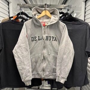 Rare Vintage 90's Oscar De La Hoya Boxing Zip-Up Hoodie